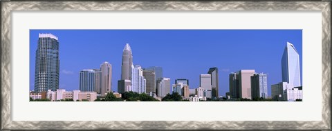 Framed City skyline, Charlotte, Mecklenburg County, North Carolina, USA Print