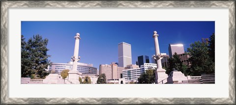 Framed Buildings from Civic Center Park, Denver, Colorado, USA Print