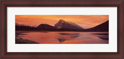 Framed Mt Rundle &amp; Vermillion Lakes Banff National Park Alberta Canada Print