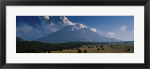 Framed Clouds over a mountain, Popocatepetl Volcano, Mexico Print