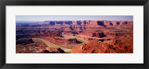 Framed River flowing through a canyon, Canyonlands National Park, Utah, USA Print