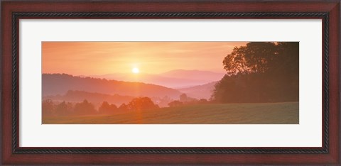 Framed Sunrise Caledonia VT USA Print