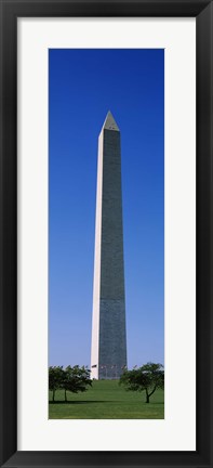 Framed Low angle view of the Washington Monument, Washington DC, USA Print