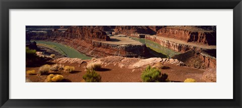 Framed High angle view of a river flowing through a canyon, Dead Horse Point State Park, Utah, USA Print