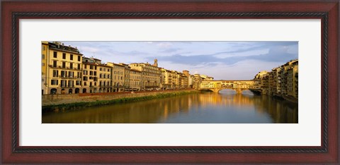 Framed Ponte Vecchio, Arno River, Florence, Tuscany, Italy Print
