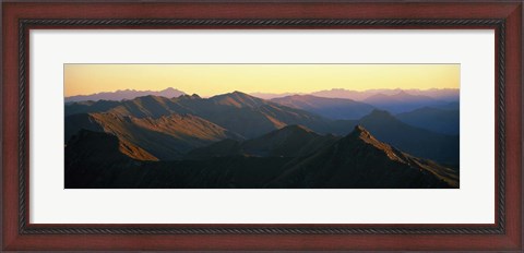 Framed Harris Mountains New Zealand Print