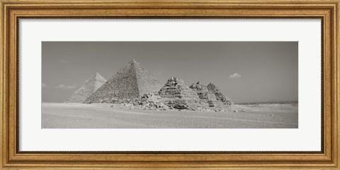 Framed Pyramids Of Giza, Egypt Print