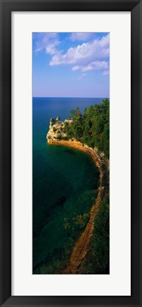 Framed Pictured Rocks National Lake Shore Lake Superior Upper Peninsula MI USA Print
