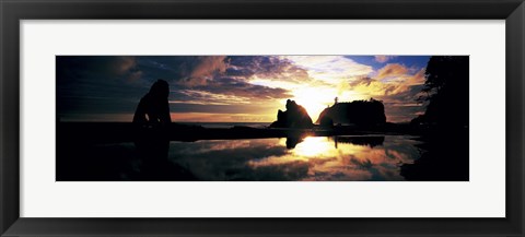 Framed Sea Stacks Rialto Beach Olympic National Park WA USA Print