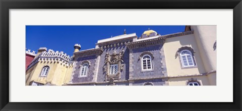 Framed Low angle view of a palace, Palacio Nacional Da Pena, Sintra, Lisbon, Portugal Print