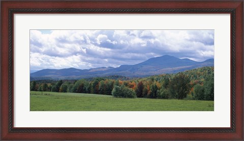 Framed Clouds over a grassland, Mt Mansfield, Vermont, USA Print