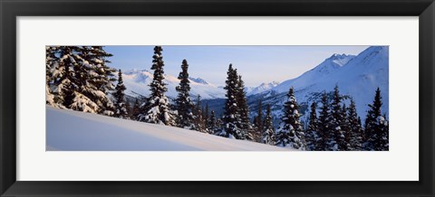 Framed Winter Chugach Mountains AK Print