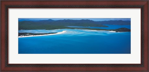 Framed White Heaven Beach Great Barrier Reef Queensland Australia Print