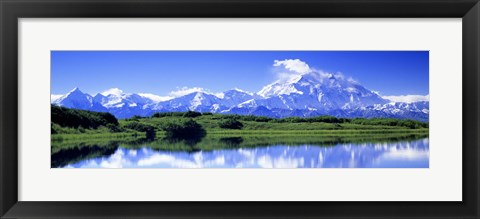 Framed Reflection Pond, Mount Mckinley, Denali National Park, Alaska, USA Print