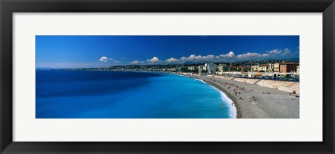 Framed Mediterranean Sea French Riviera Nice France Print