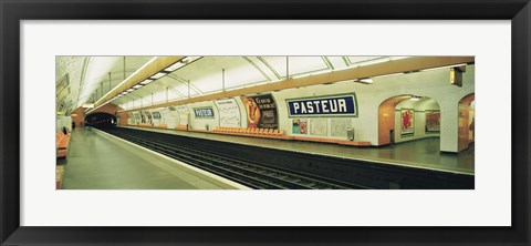 Framed Metro Station, Paris, France Print