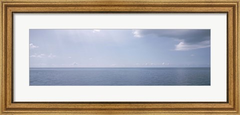 Framed Clouds over the sea, Atlantic Ocean, Bermuda, USA Print