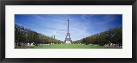 Framed Eiffel Tower from a Distance, Paris, France Print