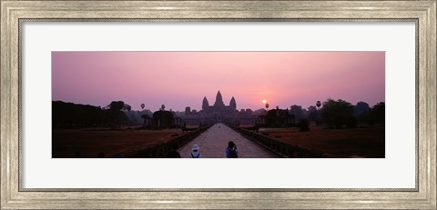 Framed Angkor Wat at dusk, Cambodia Print