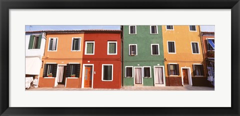 Framed Burano, Venice, Italy Print