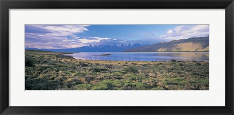 Framed Clouds over a river, Mt Fitzroy, Patagonia, Argentina Print