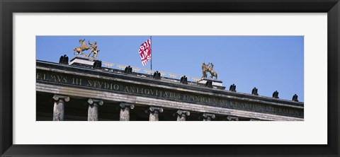 Framed Low Angle View Of A Museum, Altes Museum, Berlin, Germany Print