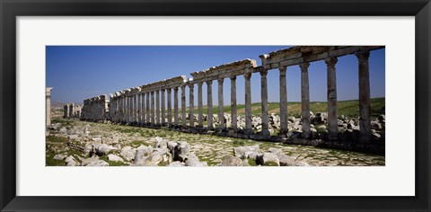 Framed Row of Columns, Cardo Maximus, Apamea, Syria Print