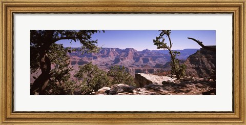 Framed Mountain range, South Rim, Grand Canyon National Park, Arizona Print
