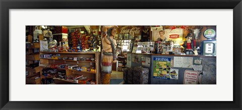 Framed Route 66 Store Interior, Hackberry, Arizona Print
