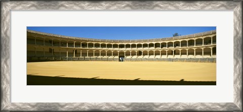 Framed Bullring, Plaza de Toros, Ronda, Malaga, Andalusia, Spain Print