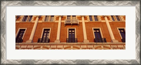 Framed Low angle view of an educational building, Rice University, Houston, Texas, USA Print