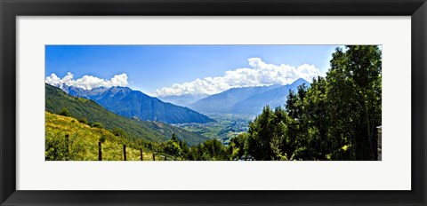Framed Clouds over mountains, Valchiavenna, Lake Como, Lombardy, Italy Print