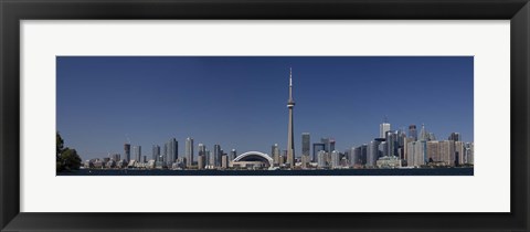 Framed Skylines in a city, CN Tower, Toronto, Ontario, Canada Print