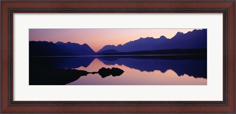 Framed Reflections, Upper Kananaskis Lake, Peter Lougheed Provincial Park, Kananaskis Country, Canadian Rockies, Alberta, Canada Print