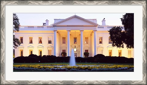 Framed USA, Washington DC, White House, twilight Print