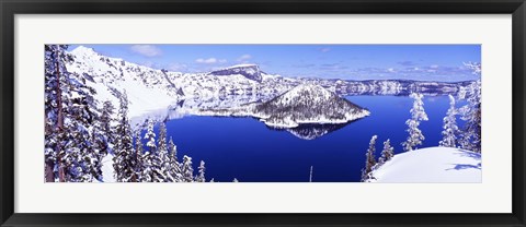 Framed USA, Oregon, Crater Lake National Park Print