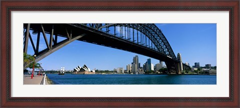 Framed Harbor Bridge, Sydney, Australia Print