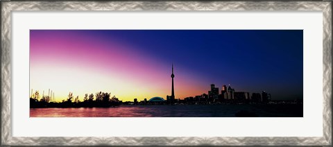 Framed CN Tower SkyDome Toronto Ontario Canada Print