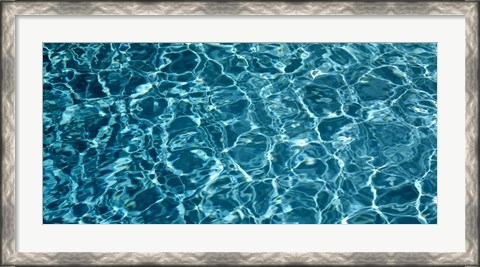 Framed Swimming Pool Ripples Sacramento CA USA Print