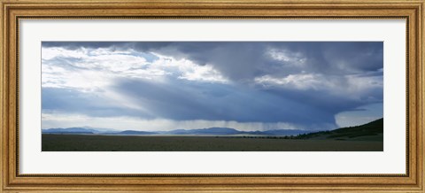 Framed Storm cloud over a landscape, Weston Pass, Colorado, USA Print