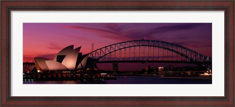 Framed Australia, Sydney, sunset Print