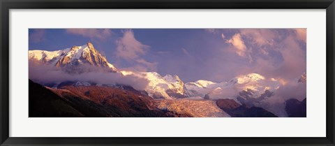 Framed Haute-Savoie, Mountains, Mountain View, Alps, France Print
