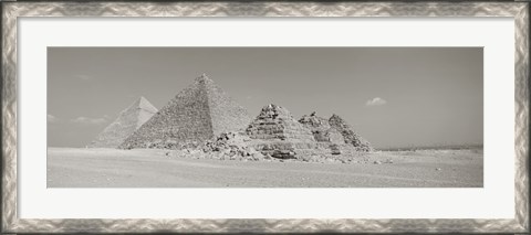 Framed Pyramids Of Giza, Egypt Print