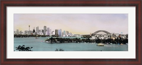 Framed Sydney Harbor, New South Wales, United Kingdom, Australia Print