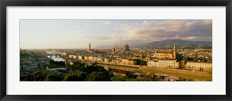 Framed Duomo &amp; Arno River Florence Italy Print