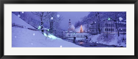 Framed Winter Ramsau Germany Print