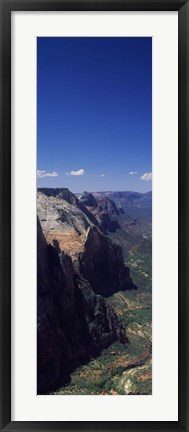 Framed View from Observation Point, Zion National Park, Utah, USA Print