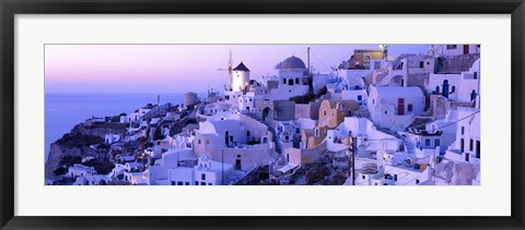 Framed Evening, Ia, Santorini, Greece Print