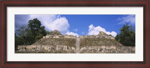 Framed Old ruins of a temple, El Caracol, Cayo District, Belize Print