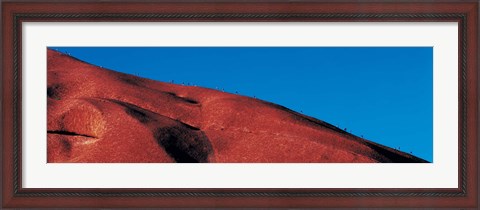Framed Climbers Ayers Rock Uluru Park Australia Print